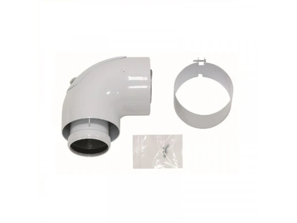 Отвод 90° Vaillant 303836 для коаксиальных дымоходов DN60/100 мм с ревизионным отверстием