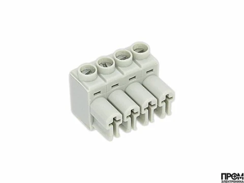 Разъём Wieland 4P, серый, мама