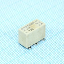 1462051-2, Сигнальное реле 2A одна контактная группа на переключение катушка 5В (14.6х9.4х10)мм для поверхностного монтажа
