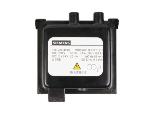 Трансформатор розжига Siemens ZM 20/10 (2x5 кВ, 20 мА) для котлов Elco, артикул 13010115
