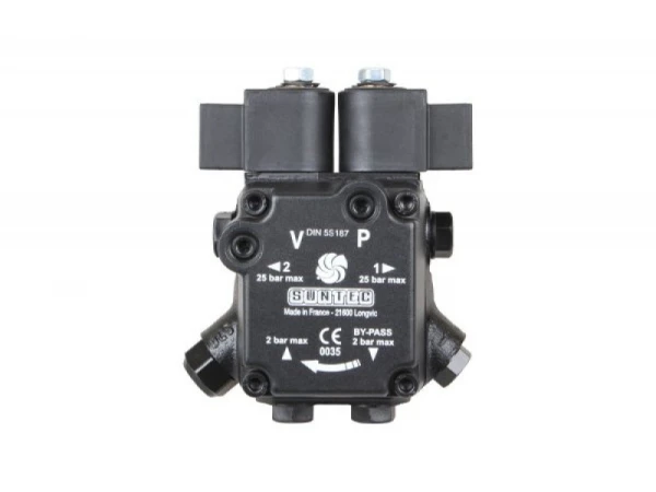Насос для дизельной горелки Suntec A2L 75 C K 9701 4P, двухступенчатый, 79 л/ч, 2 выхода