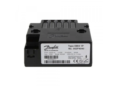 Трансформатор розжига Danfoss EBI4 1P (052F4040) для котлов и горелок, 12 кВ, 40 мА, 60 ВА, IP40