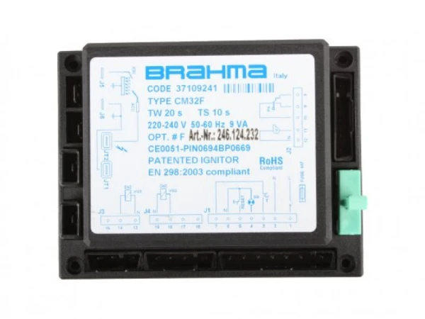 Менеджер горения Brahma CM32F (37109241) для 2-ступенчатых газовых горелок, 220-240В