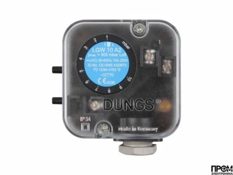 Реле давления Dungs LGW 10 A2 клеммное соединение
