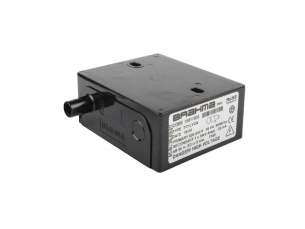Трансформатор розжига Brahma TC1LVCA (15911002) для газовых горелок, 15 кВ, 220-240 В