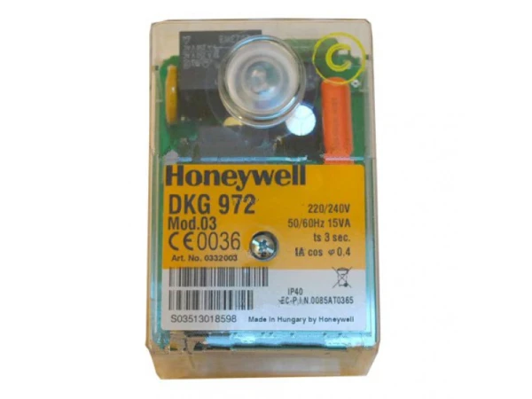Автоматика управления горением Honeywell DKG 972 Mod.03, топочный автомат, 220-240В, IP40, для газовых горелок