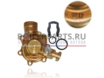 Нижняя часть водяного узла котла Vaillant (артикул 013517)