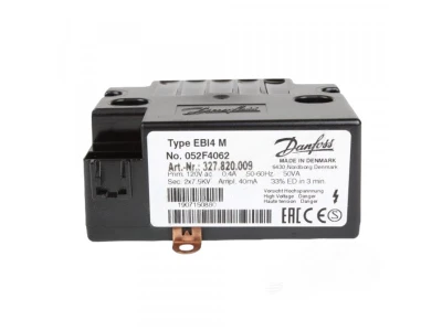 Трансформатор розжига Danfoss EBI4 M (052F4062) для газовых и жидкотопливных горелок, 7.5 кВ, 120 В