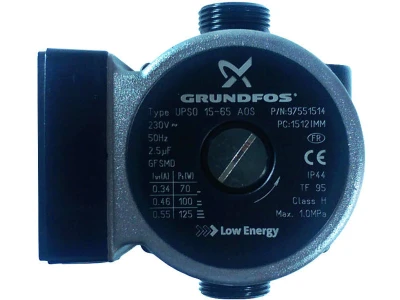 Циркуляционный насос Grundfos UPSO 15-65 Aos Low Energy 7mca для котлов Immergas Victrix Zeus 27 (Артикул: 1.029646)