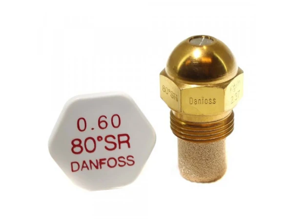 Форсунка топливная Danfoss SR 030F9912, 0.60 GPH, угол 80°, сплошной распыл