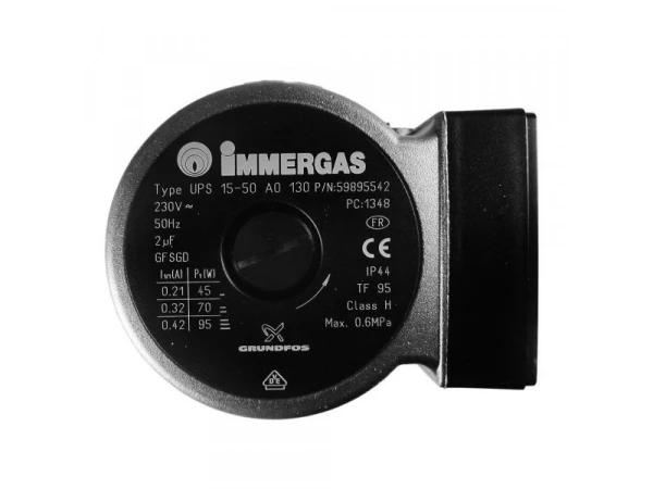 Насос циркуляционный Grundfos UPS 15-50 для котлов Immergas Eolo Star 23 кВт (артикул: 1.020573-2)