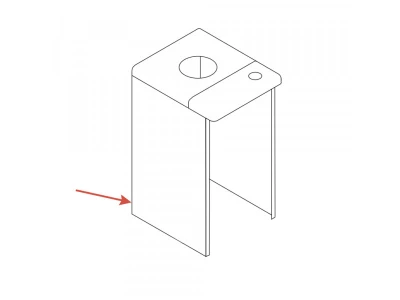 Панель облицовки правая Protherm 0020095654 для котлов Волк KSO 12, KSO 16