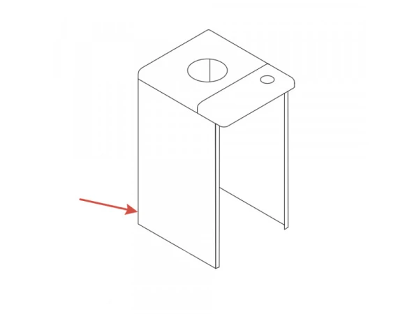 Панель облицовки правая Protherm 0020095654 для котлов Волк KSO 12, KSO 16
