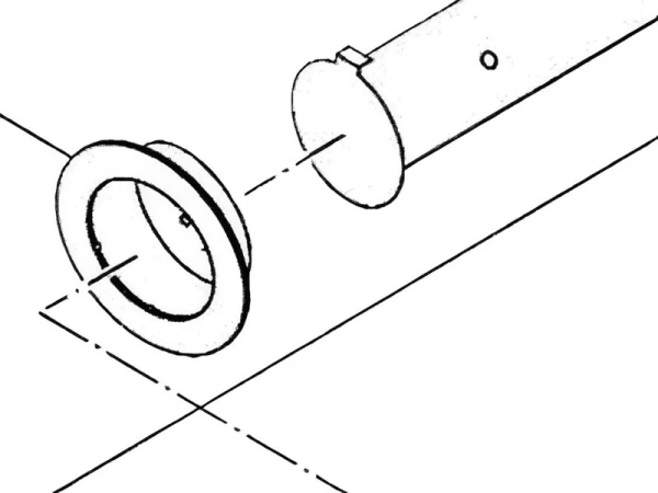 Заглушка подпитывающей трубы для котлов Bosch/Buderus/Junkers GE315 (Артикул: 87185713520)