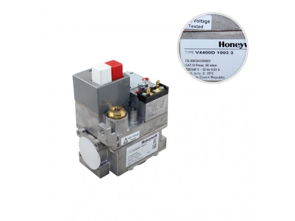Газовый клапан Honeywell V4400D1003, 3/4" x 3/4" BSP.Pl., Быстрое открытие, 2.5-20 мбар