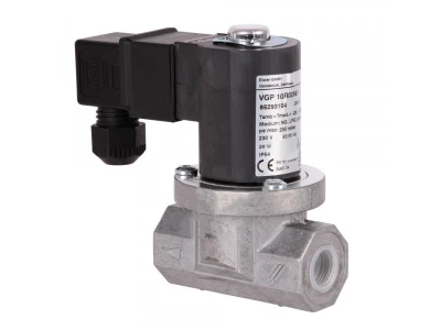 Газовый электромагнитный клапан Kromschroder VGP 10R02W6, 230В, 3/8", 200 мбар, IP54, арт. 85293104