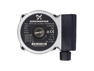 Насос циркуляционный Grundfos UPS 15-50 (голова) для котлов Beretta Ciao, Smart, артикул 20002906-2