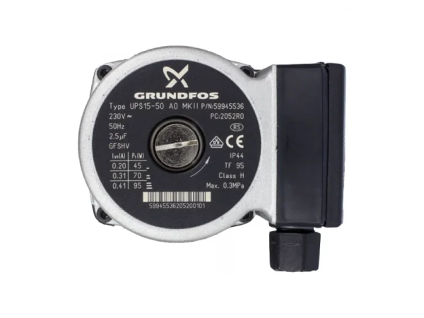 Насос циркуляционный Grundfos UPS 15-50 (голова) для котлов Beretta Ciao, Smart, артикул 20002906-2