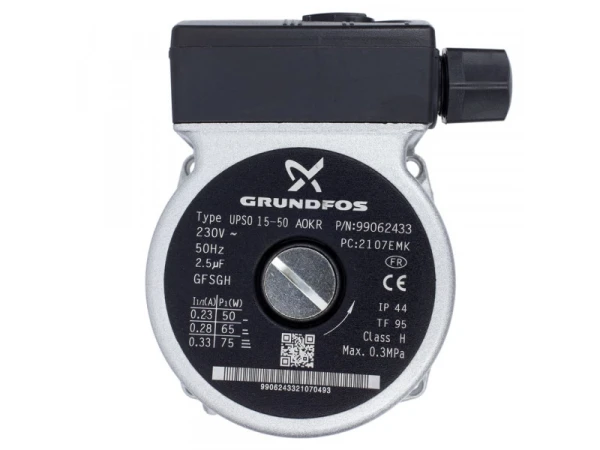 Двигатель циркуляционного насоса Grundfos 15-50, 75 Вт, 230В, 50Гц, IP44, для котлов Ferroli (39818450.DV)