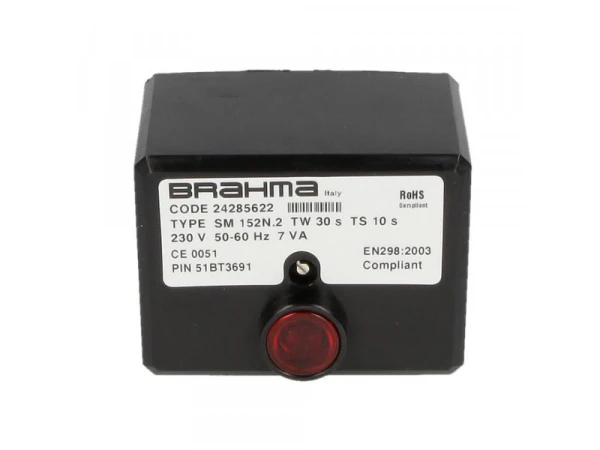 Блок управления горением Brahma SM152N.2 (24285622) для одно- и двухступенчатых атмосферных горелок