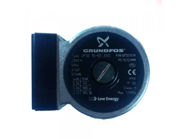 Циркуляционная головка насоса Grundfos UPSO 15-65 AOS Low Energy 7mca для котлов Immergas Victrix Zeus 27 (Артикул: 1.029646-2)