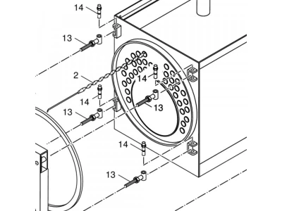 Турбулизатор для котлов Bosch/Buderus, 600-730 кВт, SK745/SK755, артикул 87381196330