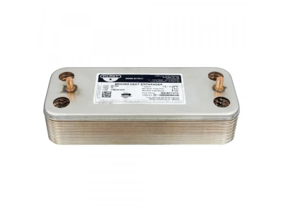 Теплообменник Zilmet 17b1901600.ZLMT, пластинчатый, 16 пластин, для котлов Ariston, Beretta, Fondital