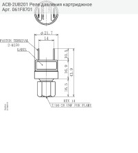 ACB-2UB201 Реле давления картриджное