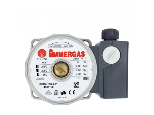 Насос циркуляционный Immergas IMRSL 15/7-3 P для котлов Eolo Major 27, Vitrix 27 (Артикул: 1.013897)