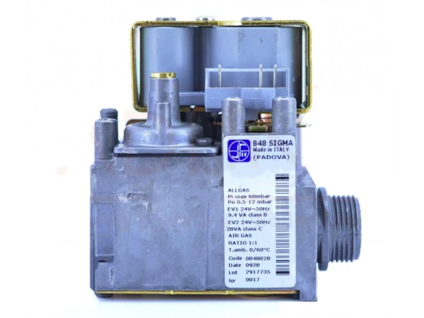 Газовый клапан Sigma 848 (0.848.028) с модулирующей мощностью, 24В~, 9.4/2.8ВА