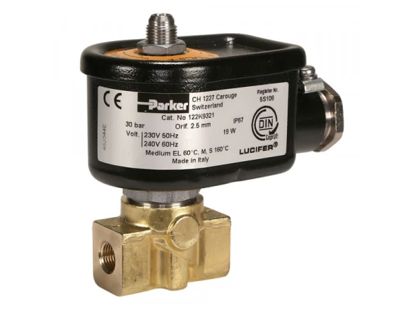 Электромагнитный клапан Parker 122К9321 для котлов Weishaupt, артикул 604677, оригинал