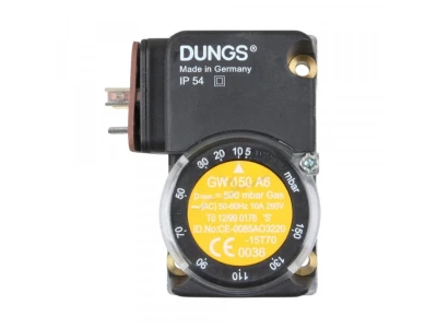 Реле давления Dungs GW 150 A6 (5-150 мбар) для котлов Cuenod, Baltur, Riello, артикул 65311597