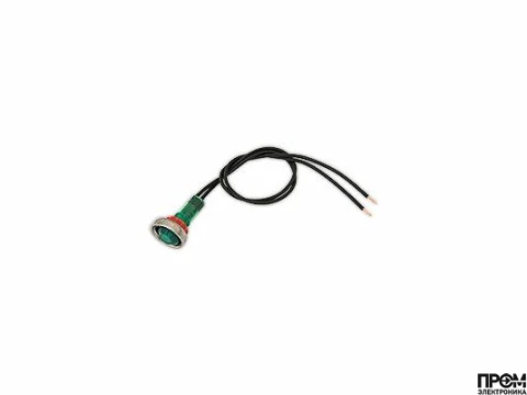 Индикатор зеленый с кабелем