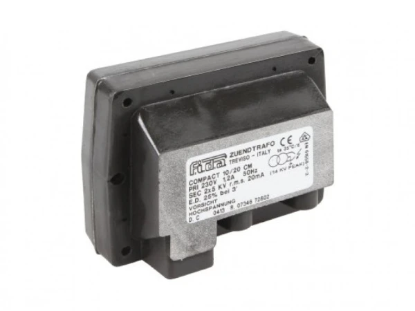 Трансформатор розжига Fida Compact 10/20 CM 33 (крепление) TE102V4 - Высоковольтный блок для поджига горелок, 14 кВ, 33% ED, 230В, IP44