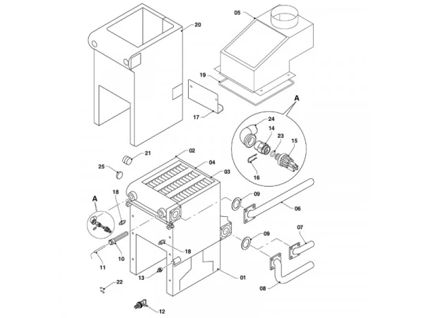 Изоляция теплообменника котлов Protherm 0020049361 (Арт. 21443)