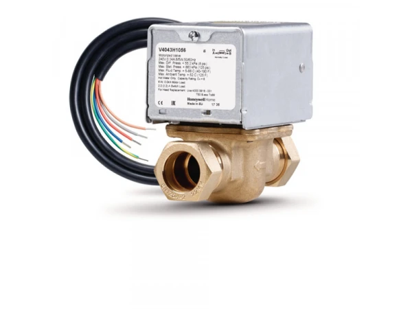 Двухпортовый зонный клапан Honeywell V4043H1056 с электроприводом, 22 мм