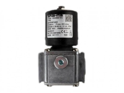 Электромагнитный клапан Brahma EG15*SR*GMO (13924560) для газа, 500 мбар, Rp 1/2", 8 м3/ч, IP54