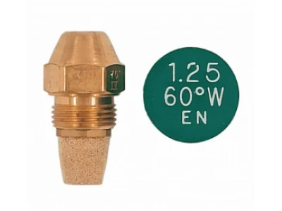 Форсунка Delavan 1.25 GPH, 60W, угол 60°, полусплошной распыл, арт. 345.892.026