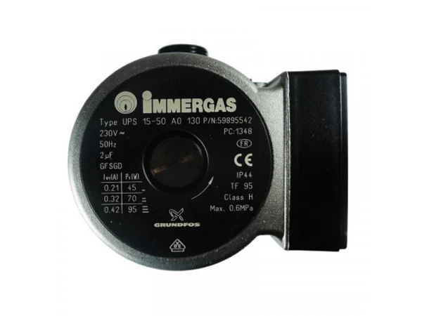 Циркуляционный насос Grundfos UPS 15-50 для котлов Immergas (Star, Mini) - Артикул 1.015561
