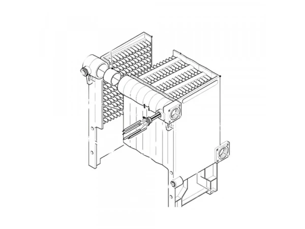 Теплообменник котла Vaillant 8 секций, артикул 064710