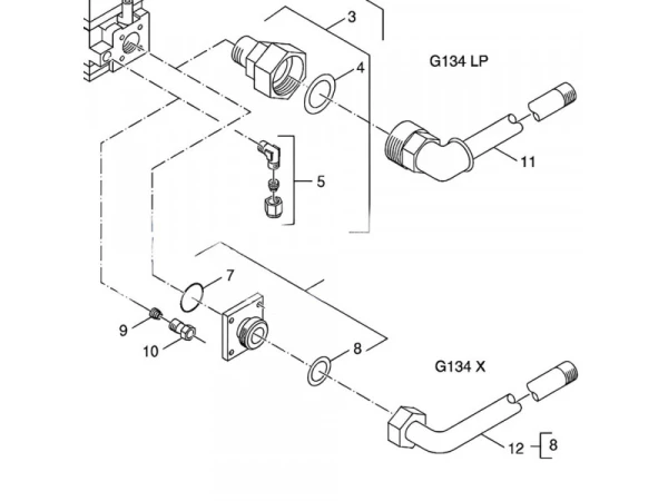 Муфта для установки регулирующей пластины Bosch/Buderus/Junkers 8718585537