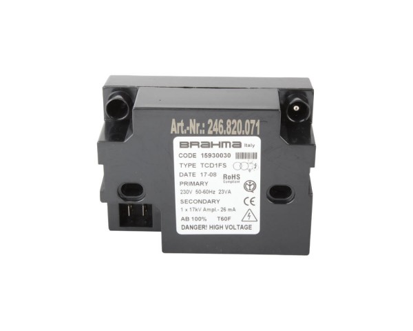 Трансформатор розжига Brahma TCD1FS 15930030
