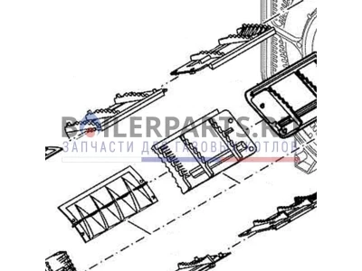 Турбулизатор верхний для котлов Bosch/Buderus/Junkers (артикул 8718584431)