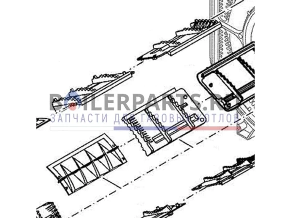 Турбулизатор верхний для котлов Bosch/Buderus/Junkers (артикул 8718584431)