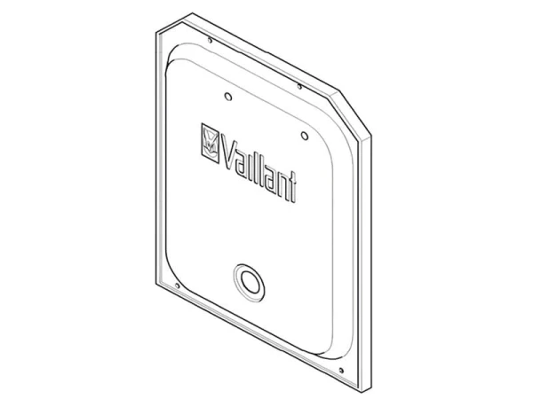 Крышка камеры разряжения для котлов Vaillant 32-36 кВт, арт. 0020068135