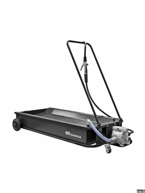 Низкопрофильная подкатная ванна 95 л с насосом и пистолетом для антифриза 436100, SAMOA