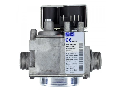 Газовый клапан SIT 840 Sigma, артикул 0.840.048, многофункциональный, для котлов Buderus до 60 кВт, SIT
