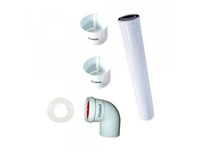 Комплект подключения коаксиальной системы дымохода Vaillant D60/100 к дымоходу с естественной тягой, артикул 303810