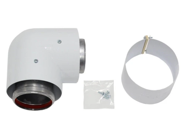 Отвод коаксиальный 87° Vaillant, D80/125 мм, арт. 303610