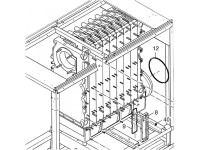 Теплообменник GB402 для котлов Bosch, Buderus (6 секций) - Артикул: 87185721450